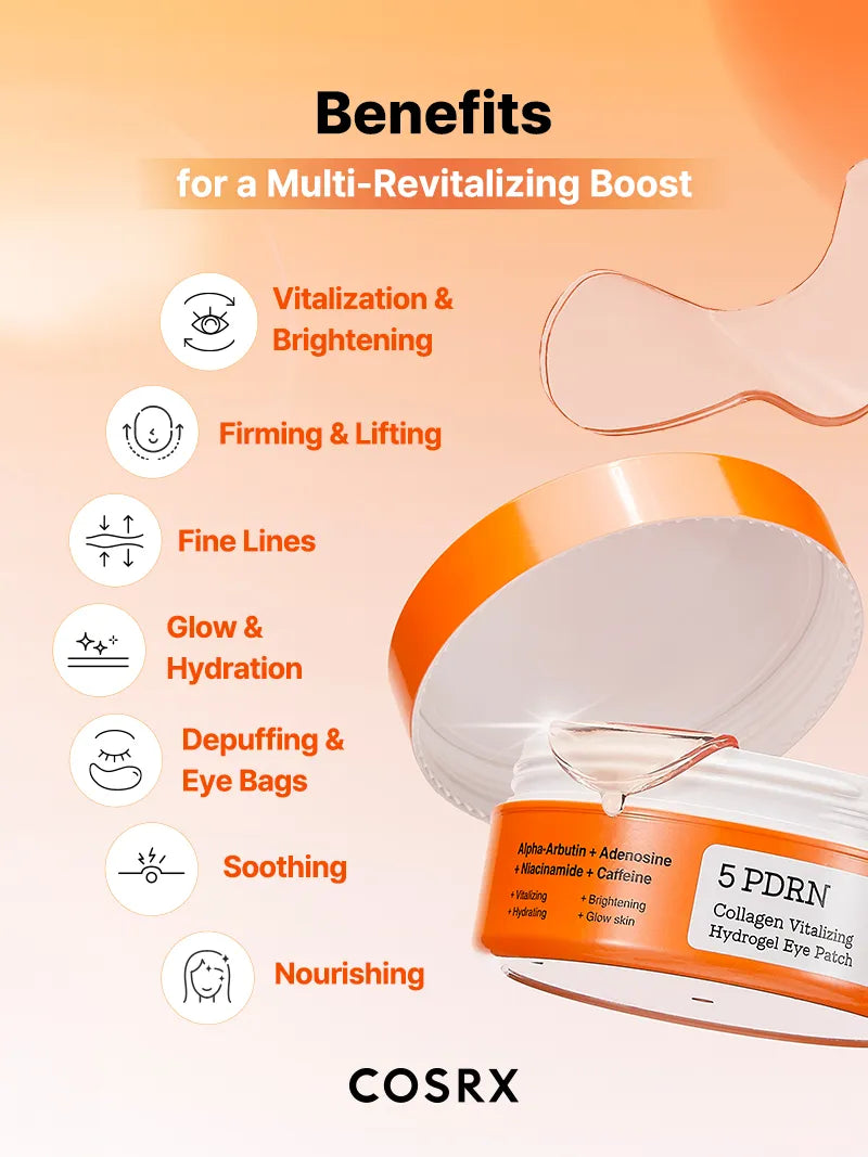 COSRX 5 PDRN Collagen Vitalizing Hydrogel Eye Patch - Image 5