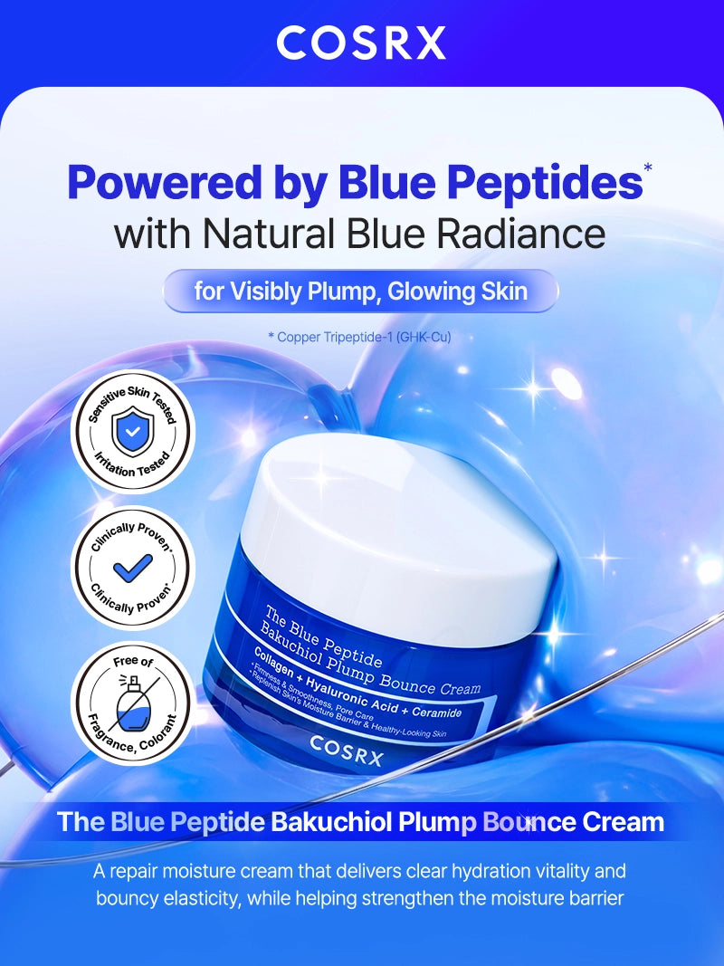 COSRX The Blue Peptide Bakuchiol Plump Bounce Cream - Image 2