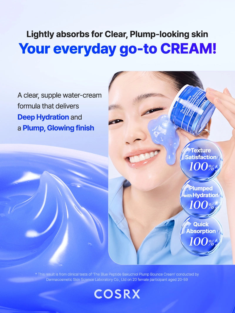 COSRX The Blue Peptide Bakuchiol Plump Bounce Cream - Image 4