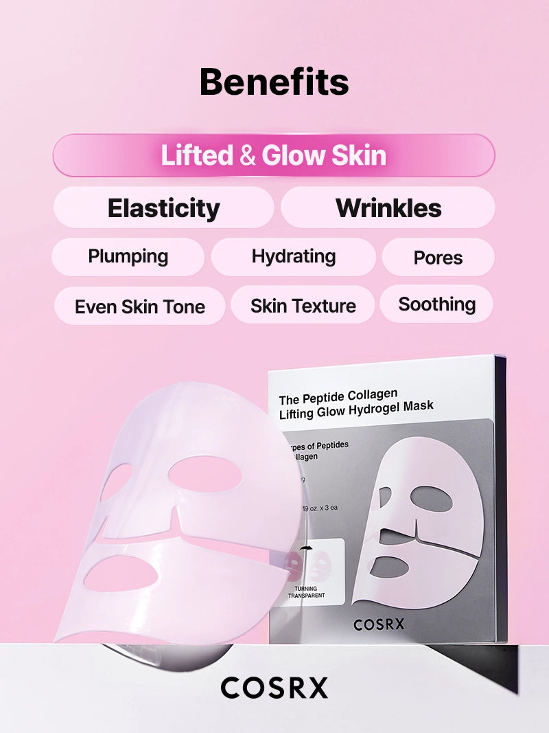 COSRX The Peptide Collagen Lifting Glow Hydrogel Mask - Image 4